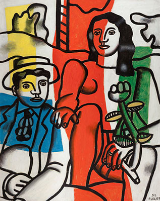 Fernand Léger - Milenci v krajině