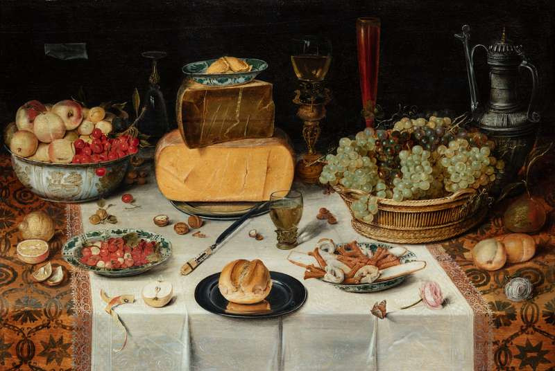Nicolaes Gillis - Zátiší na stole