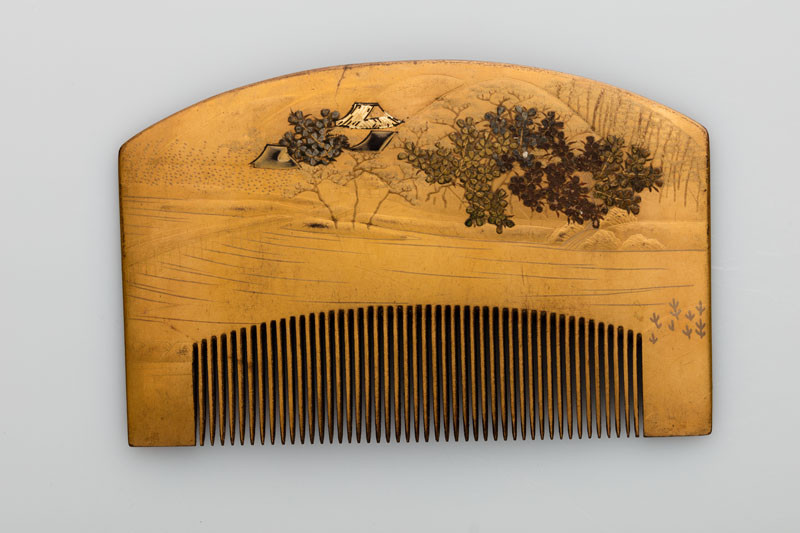 Anonymous artist - Comb with slightly arched wide handle