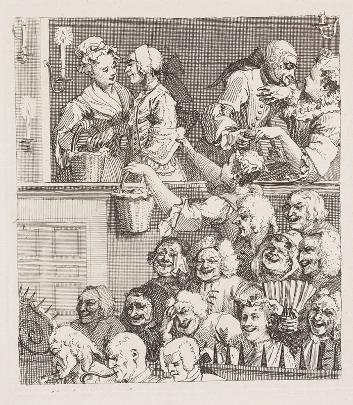 William Hogarth - engraver - The Laughing Audience
