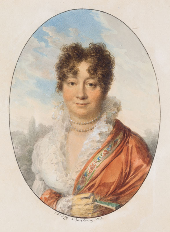 Jean Baptiste Isabey - Portrét hraběnky Marie Ulriky Lažanské 