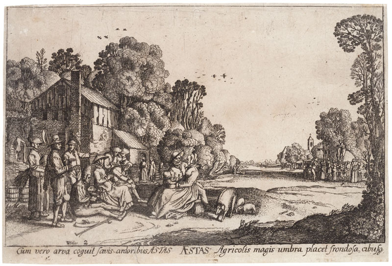 Wenceslaus Hollar - engraver - Summer from the cycle The Four Seasons