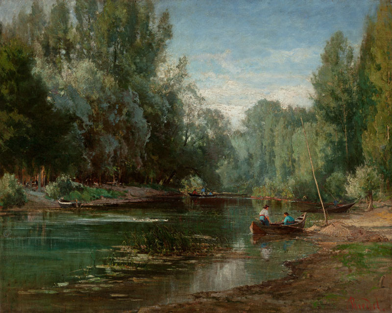 Wilhelm Riedel - Na lesním jezeře - Na řece - Lesní jezero