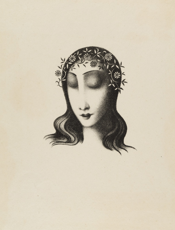 Jan Zrzavý - engraver - Illustration for Clara d’Ellébuse; ou, L’Histoire d’une ancienne jeune fille by Francis Jammes
