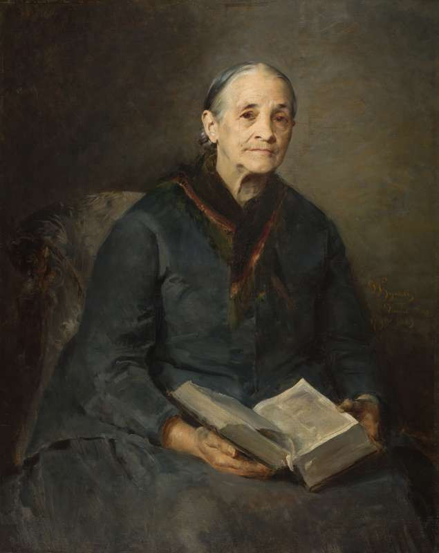 Vojtěch Hynais - Portrait of the Artist’s Mother