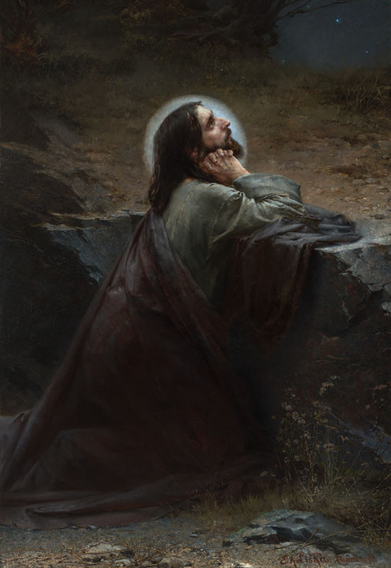 Emanuel Krescenc Liška - Christ on Mount Olive (Thy Will Be Done!)