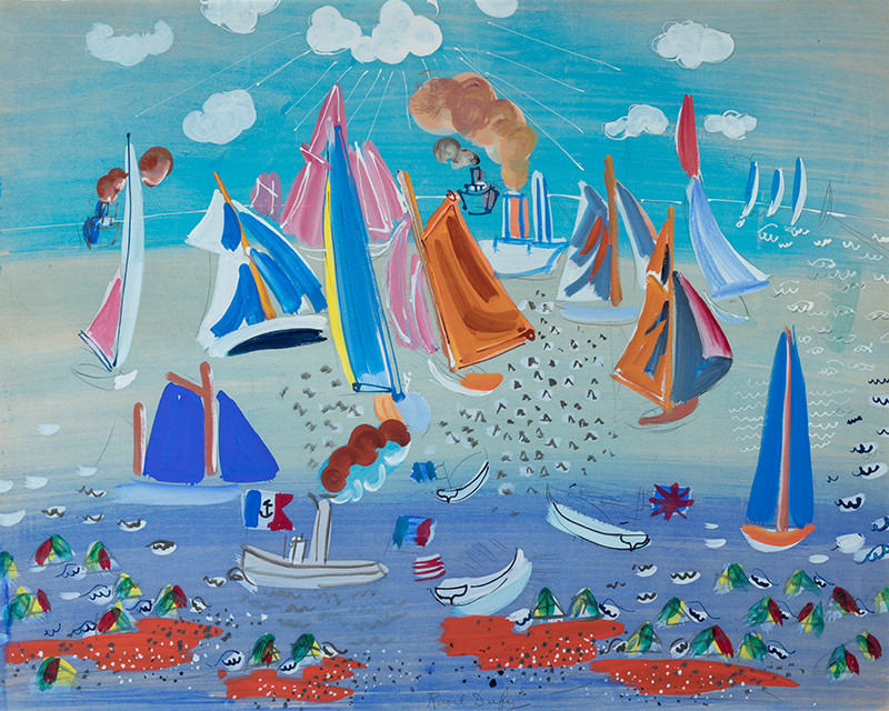 Raoul Dufy - The Sea and the Ships 