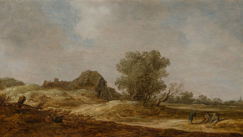 Jan van Goyen - Selská usedlost v dunách