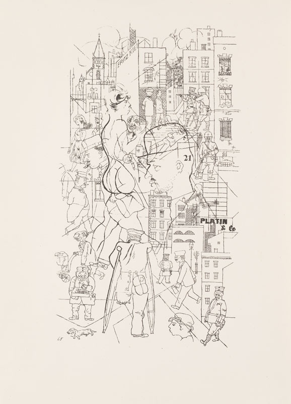 George Grosz - engraver, Malik Verlag Berlin - publisher - From the cycle „Ecce homo“ - 68. Cross-section