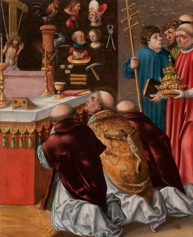 Lucas Cranach the Elder -  workshop - Mass of Saint Gregory
