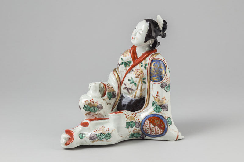 Anonymous artist - Incense burner in the shape of a seated woman