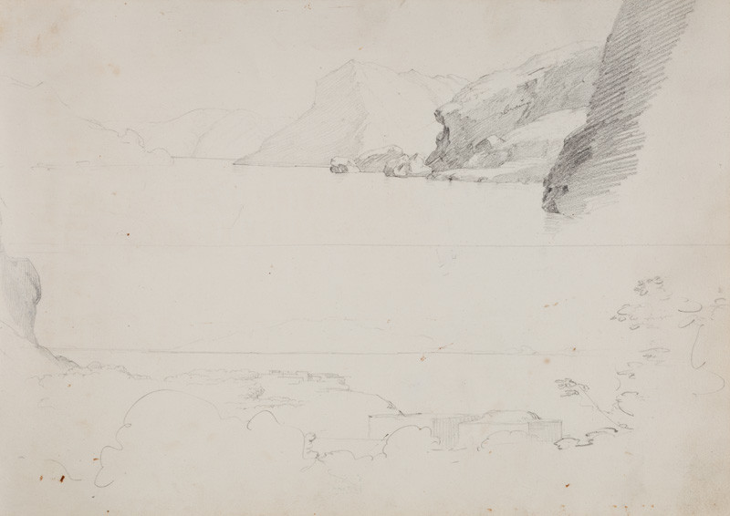 František Tkadlík - Sheet from the Southern Italian Sketchbook - landscape sketches