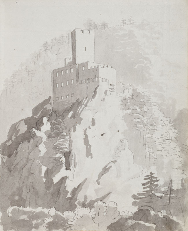 František Tkadlík - Sheet from Sketchbook C - ruins of Rauhenstein Castle