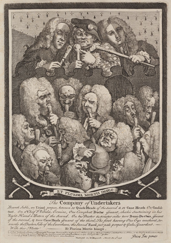 William Hogarth - engraver - The Company of Undertakers