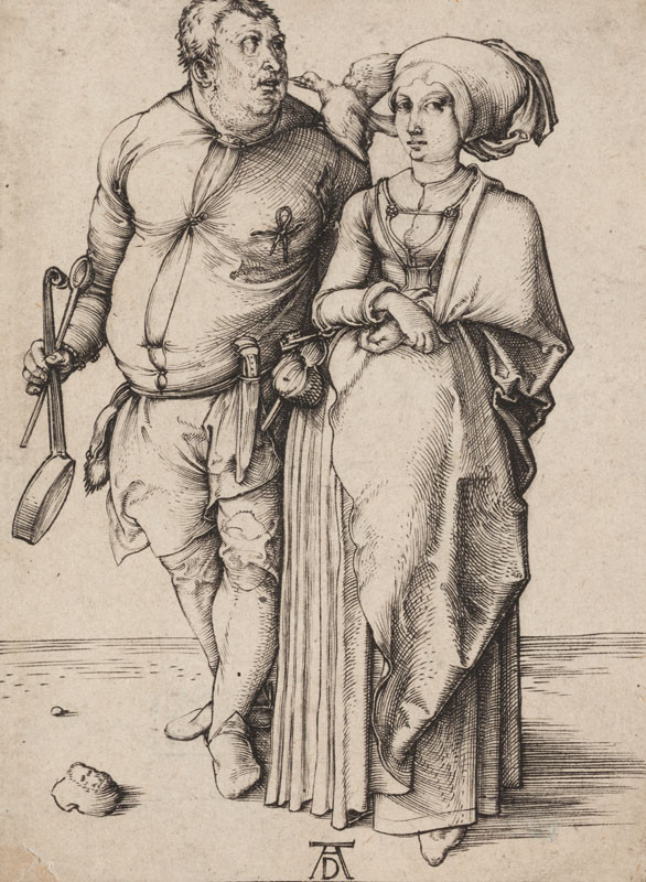 Albrecht Dürer - engraver - A Cook and His Wife