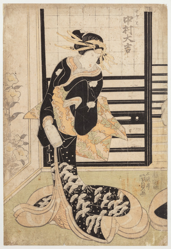 Utagawa Kunisada - Nakamura Daikiči jako paní Tokiwa