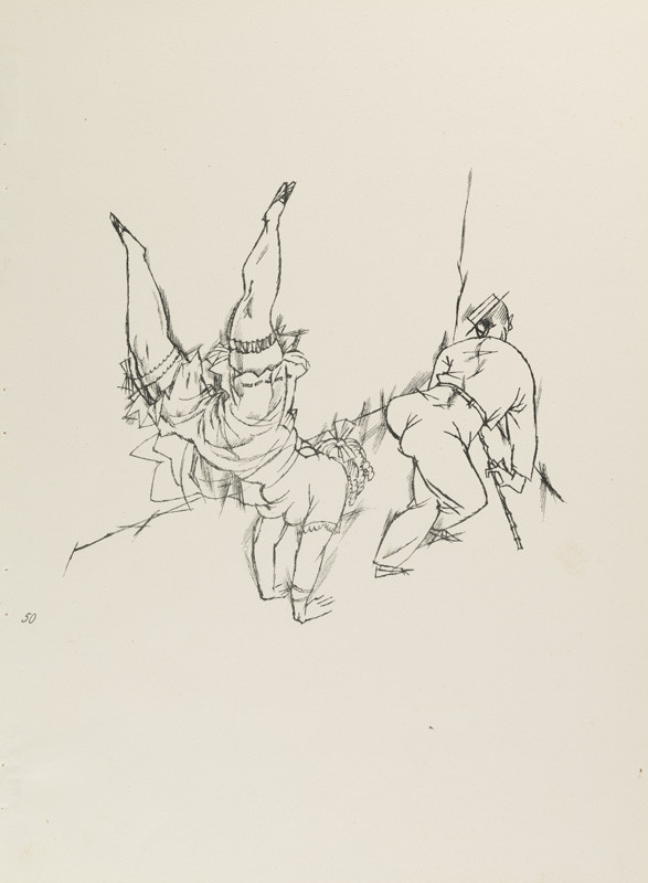 George Grosz - engraver, Malik Verlag Berlin - publisher - From the cycle „Ecce homo“ - 50. Acrobats
