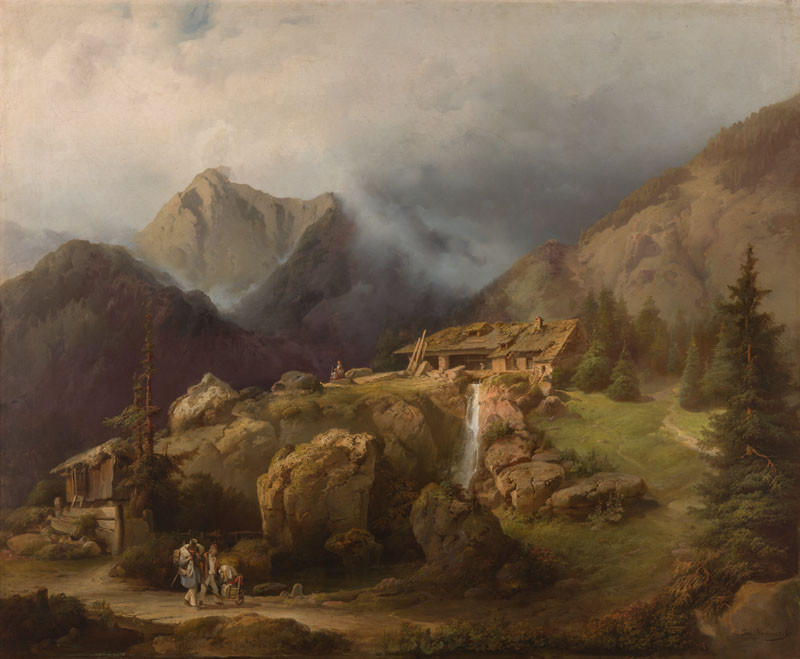 Josef Navrátil - Large Mountain Scenery