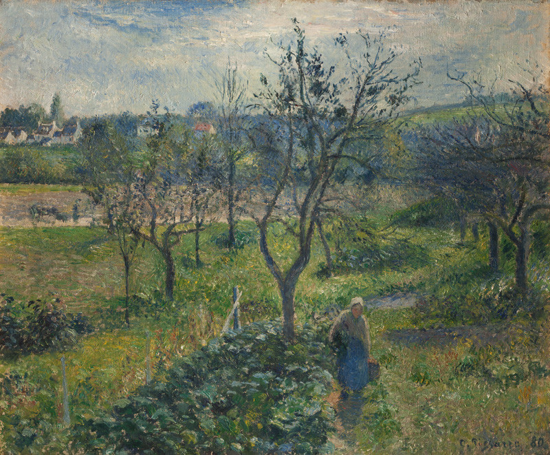 Camille Pissarro - Zahrada ve Valhermeil