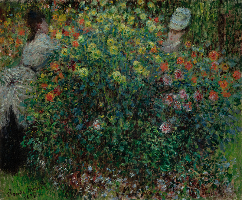 Claude Monet - Two Women among the Flowers
