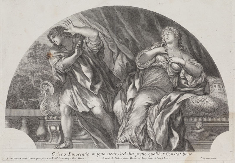 François Spierre - engraver, Pietro da Cortona - inventor - The Innocence of Crispus