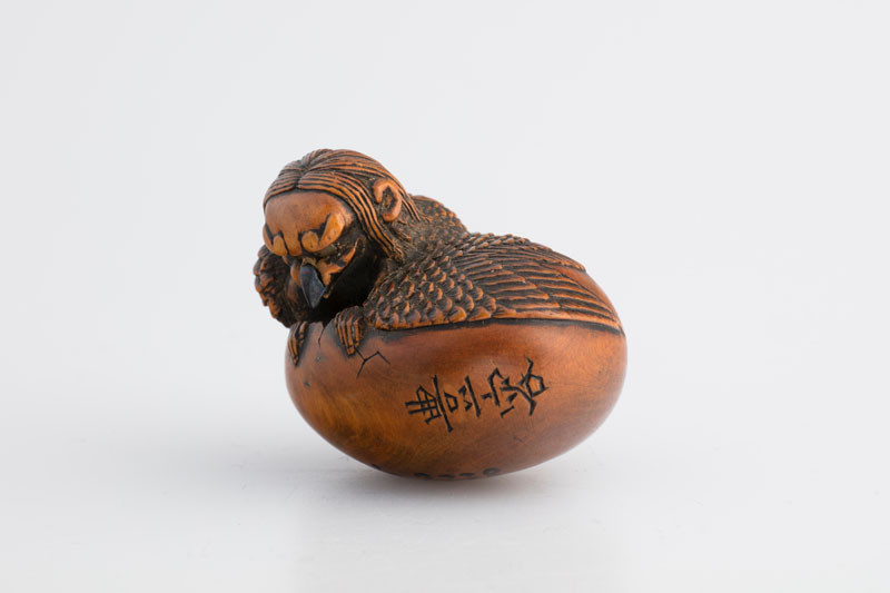 Tojojasu - Zrození mytologického ptáka (ptačího skřeta Tengua) – necuke
