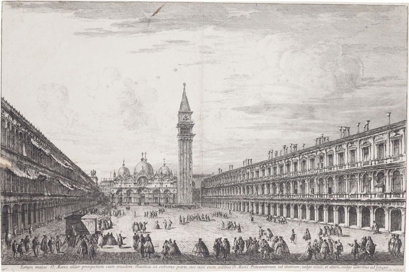 Michele Marieschi - engraver - The Piazza San Marco