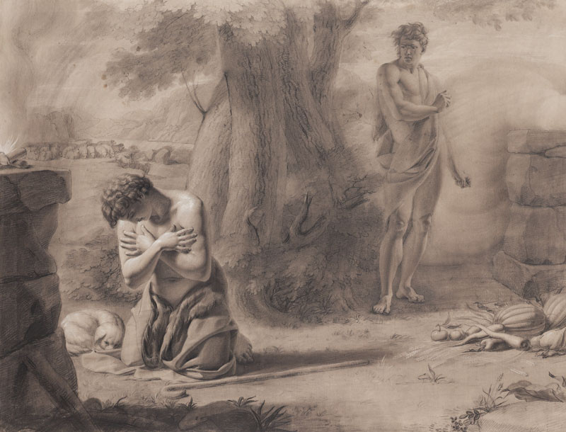 František Tkadlík - The Sacrifice of Cain and Abel, compositional study