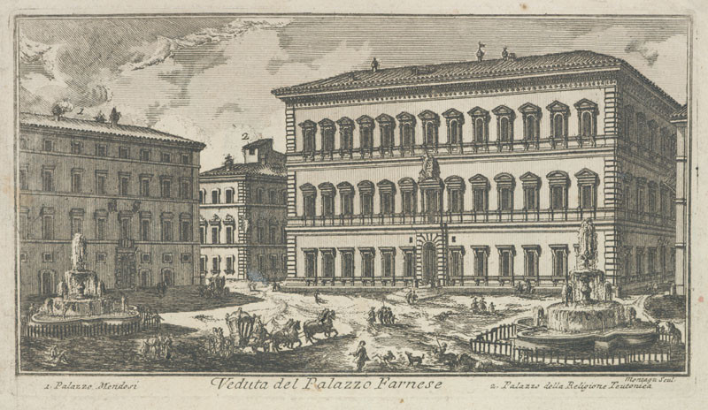 Domenico Montegu - Palazzo Farnese in Rome