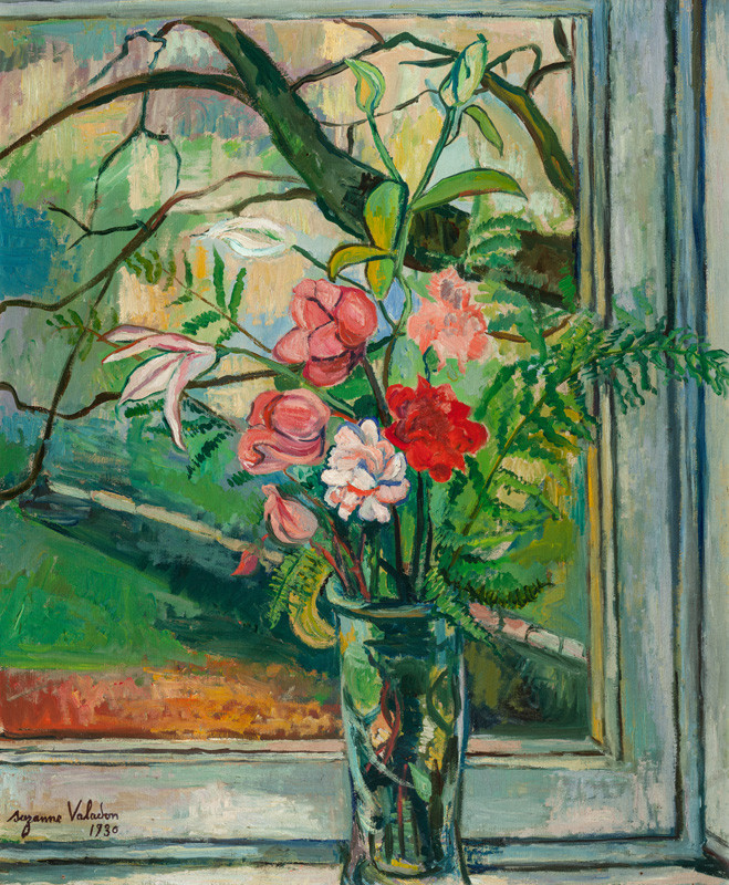 Suzanne Valadon - Flowers in front of a Window