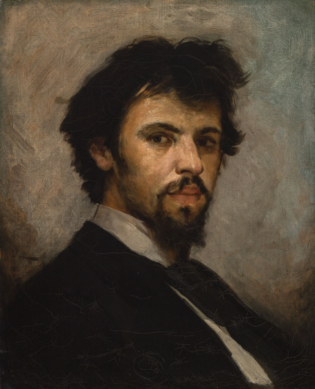 Václav Brožík - Portrait of Josef Václav Myslbek