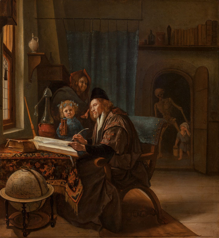 Jan Steen - The Scholar and Death