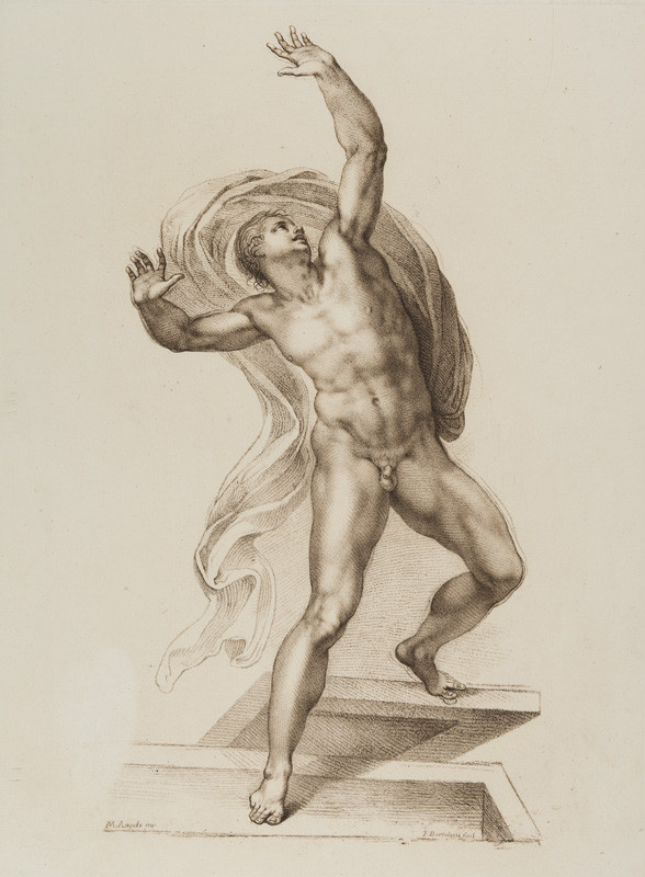 Francesco Bartolozzi - rytec, Michelangelo Buonarroti - inventor - Postava vzkříšeného Krista