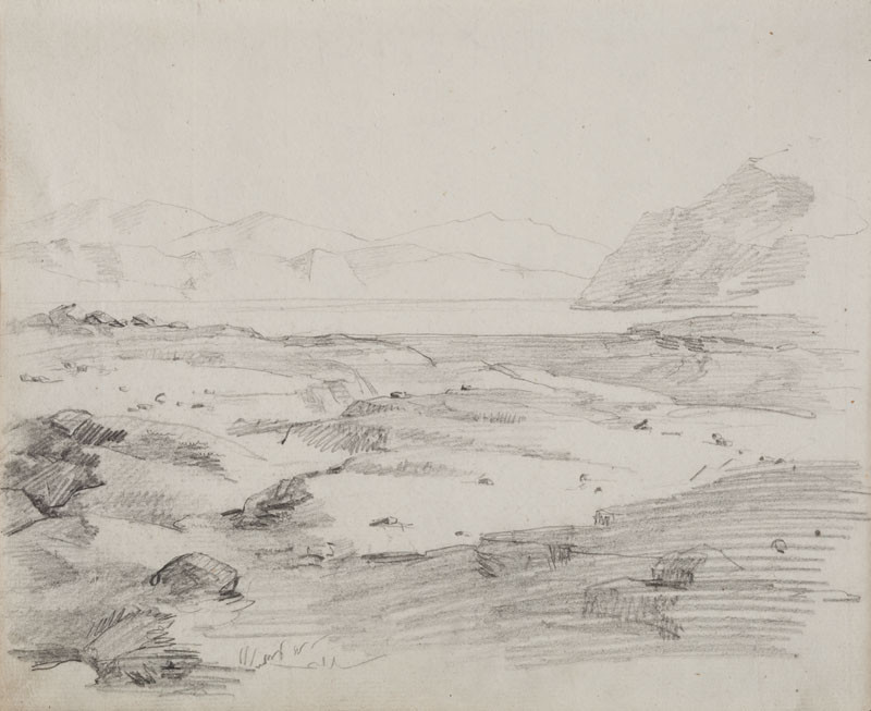 František Tkadlík - Sheet from Sketchbook C - landscape study