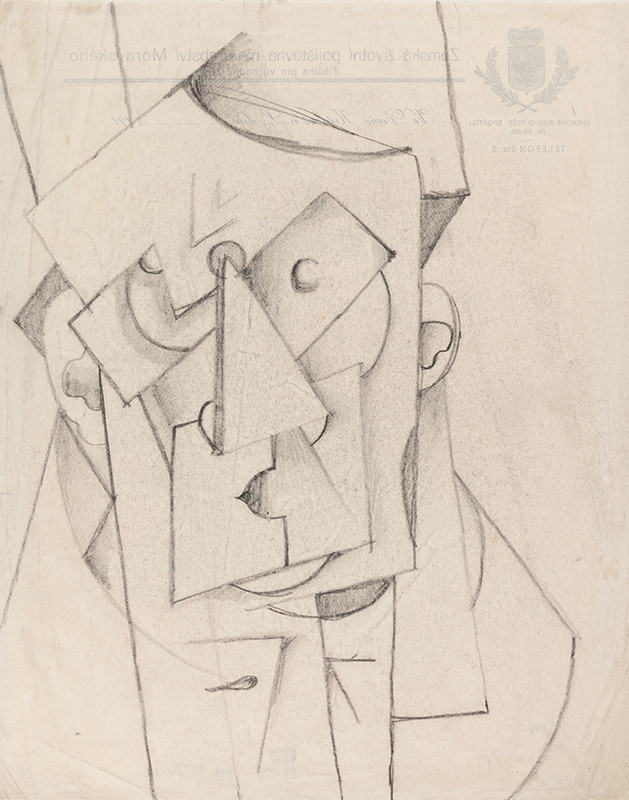 Otto Gutfreund - Cubist composition – Head