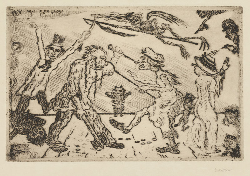James Ensor - Anger from the cycle The Deadly Sins