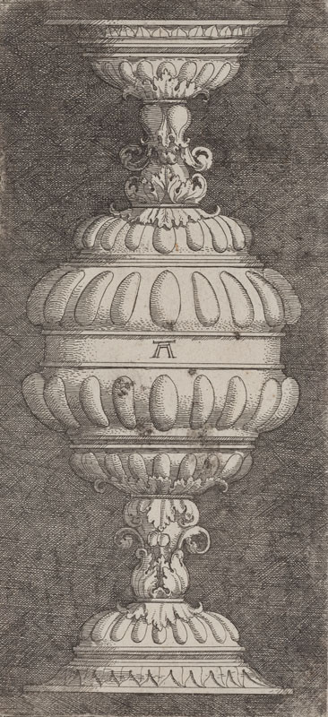 Albrecht Altdorfer - engraver - Double goblet with acanthus leaves