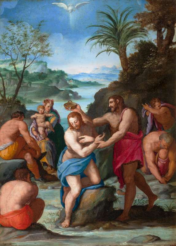 Alessandro Allori - Baptism of Christ