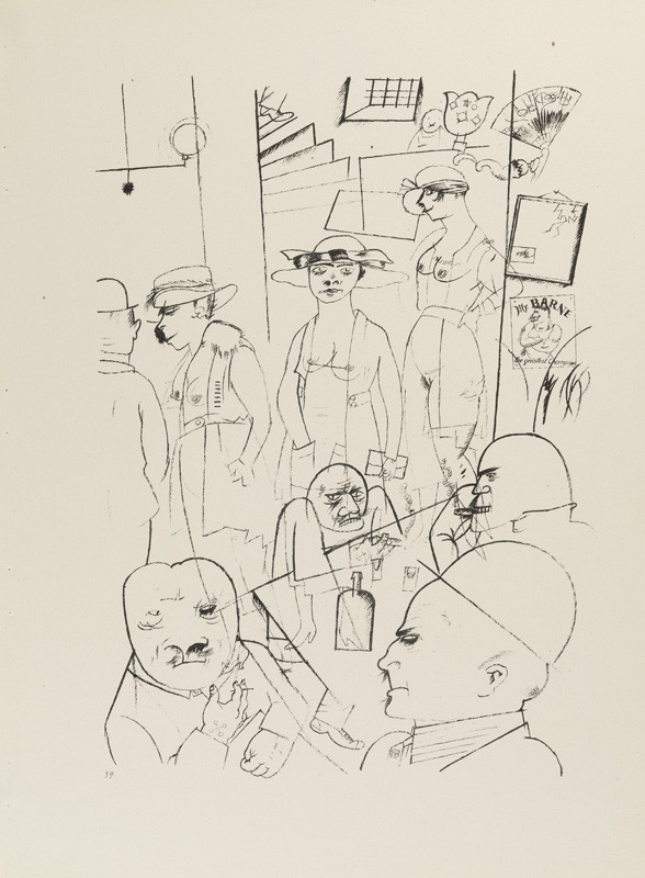 George Grosz - engraver, Malik Verlag Berlin - publisher - From the cycle „Ecce homo“ - 34. At Night