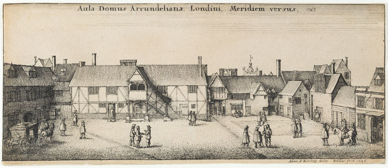 Wenceslaus Hollar, Adam Bierling - draughtsman - Arundel's House from the South