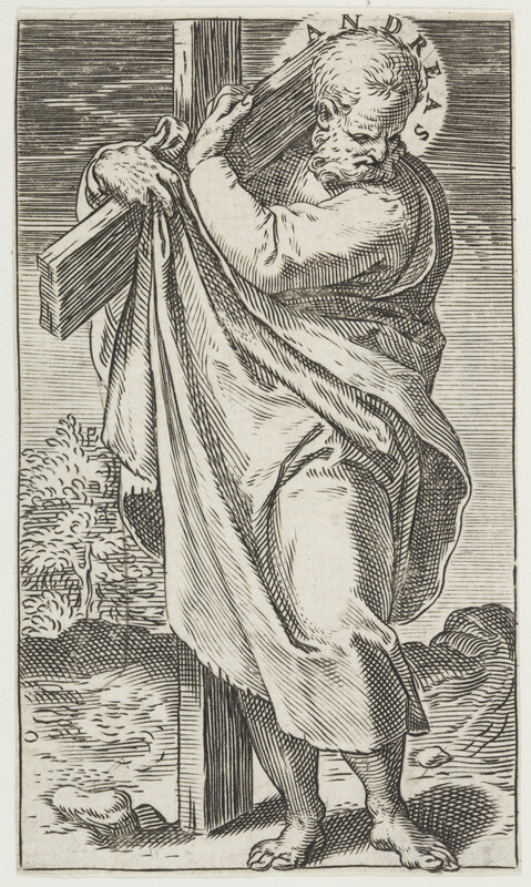 Agostino Carracci - engraver - St Andrew