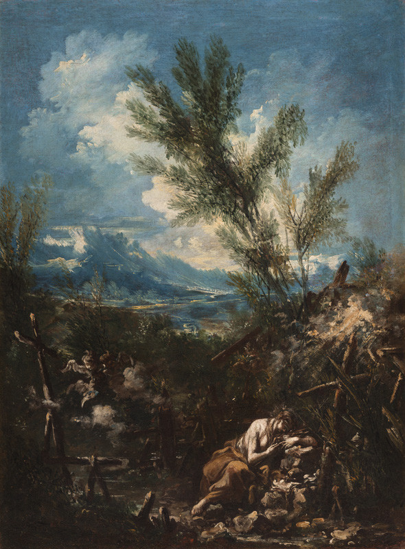 Alessandro Magnasco - Penitent St. Mary Magdalene in a Landscape