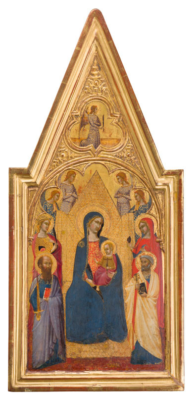 Master of the Pieta (also called Master of the Pieta Campana) - The Madonna and Child Enthroned