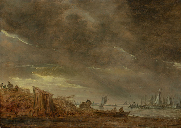 Jan Josefsz. van Goyen - Bouře u přístavu 