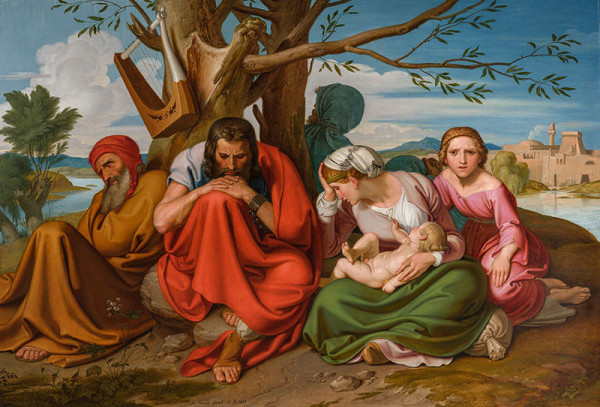 Josef von Führich - Truchlící židé 