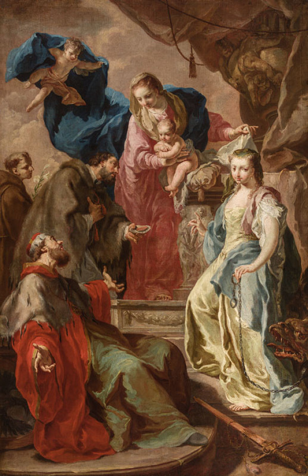 Antonín Kern - P. Marie se čtyřmi světci 