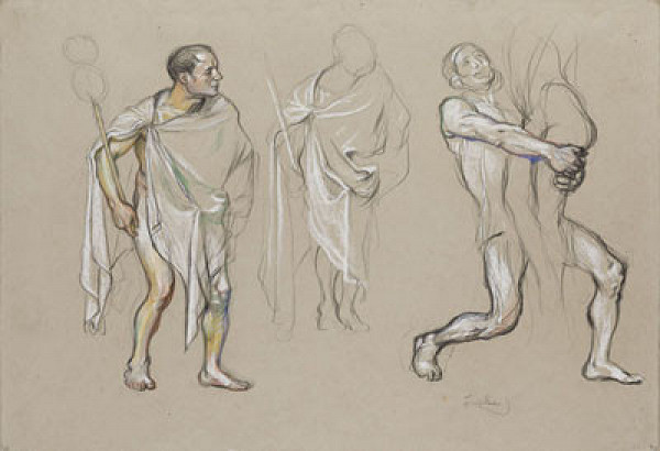 František Kupka - Herold, studie k Aristofanově Lysistratě 