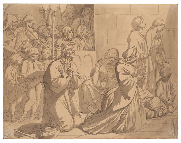 Josef Mánes - Kostelní (z cyklu Musica) 