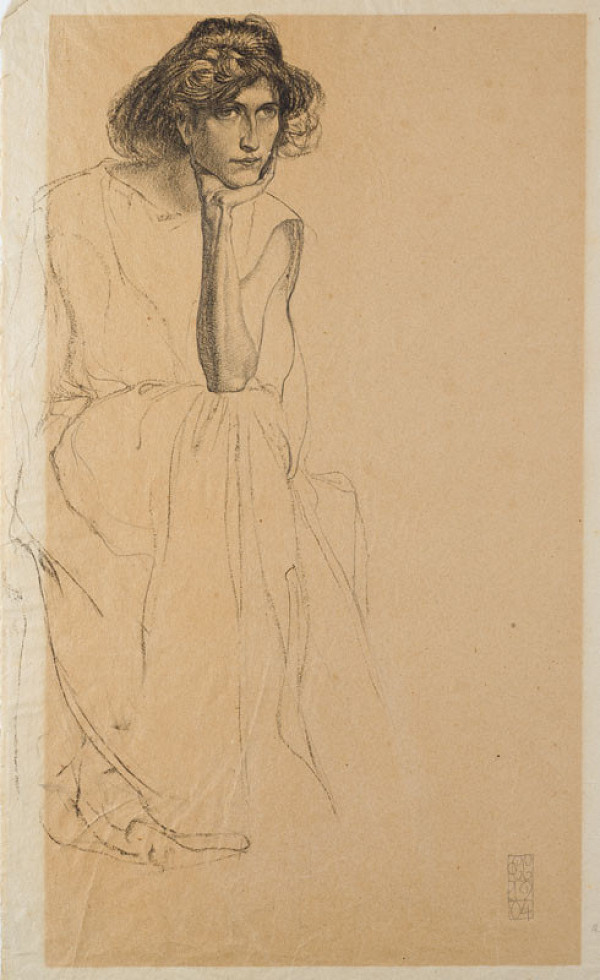 Carl Otto Czeschka - Studie ženy 