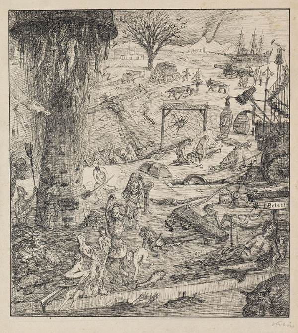 Alfred Kubin - Pekelný obraz, ze souboru Cyklus bez konce 